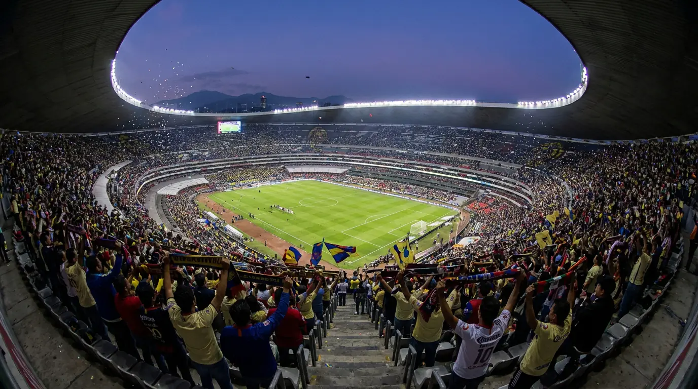 Estadio Azteca i Mexiko City, arena för öppningsmatchen i VM 2026
